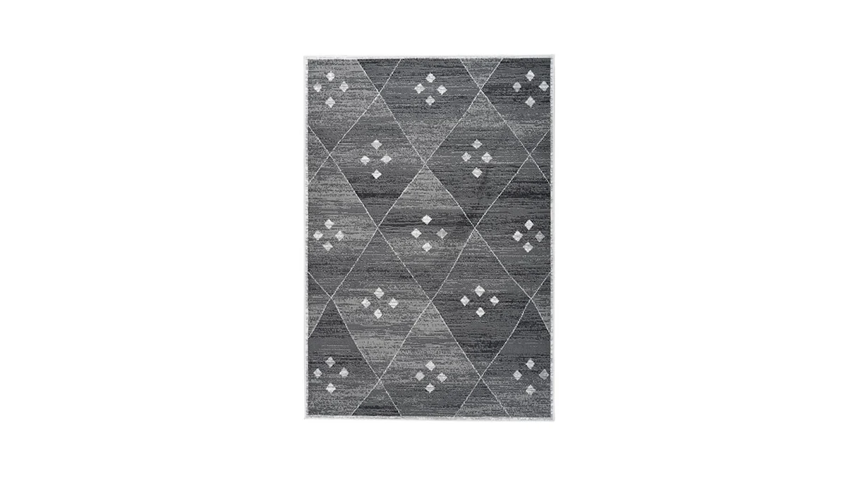tapis planeo - Vancouver 510 gris / blanc 200 x 290 cm