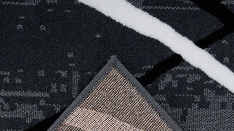 tapis planeo - Vancouver 110 anthracite / noir / blanc 120 x 170 cm