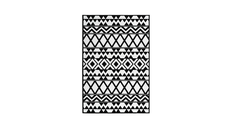 tapis planeo - Esperanto 725 Noir / Blanc 120 x 170 cm