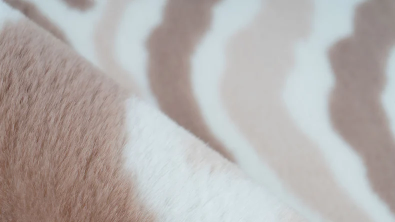 tappeto planeo - Animale di coniglio 400 avorio / taupe / bianco 160 x 230 cm