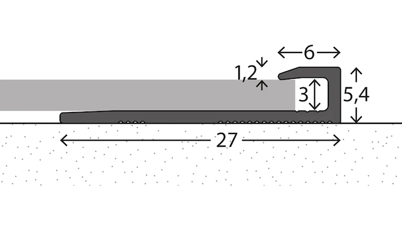 planeo end profile 112 - 270 cm