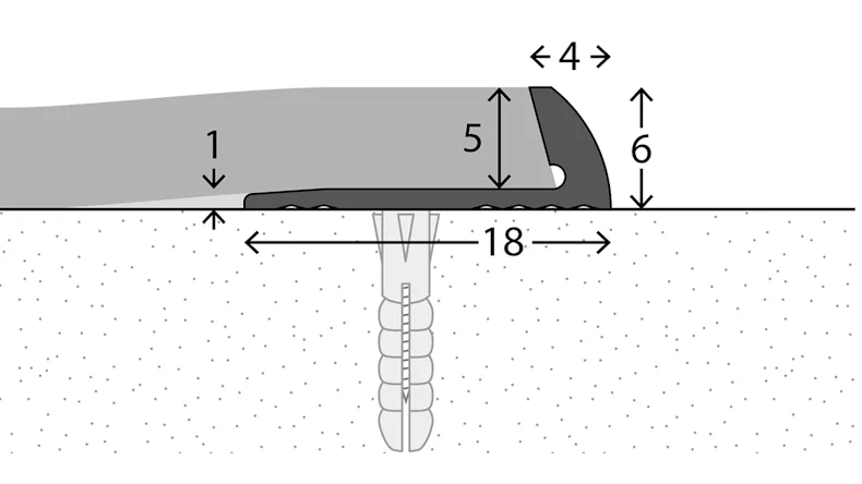 planeo end profile 851 - 250 cm