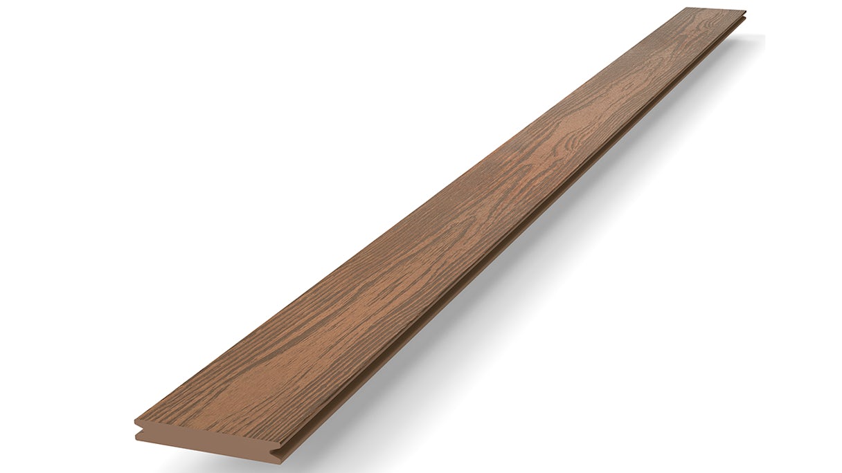 planeo Autentica solid plank Co-Ex red oak 4m - wood texture
