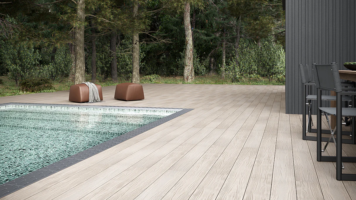 planeo Autentica solid plank Co-Ex Thermo pine 4m - wood texture