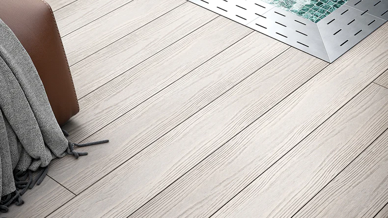 planeo Autentica Massivdiele Co-Ex Thermo Kiefer - Holzstruktur