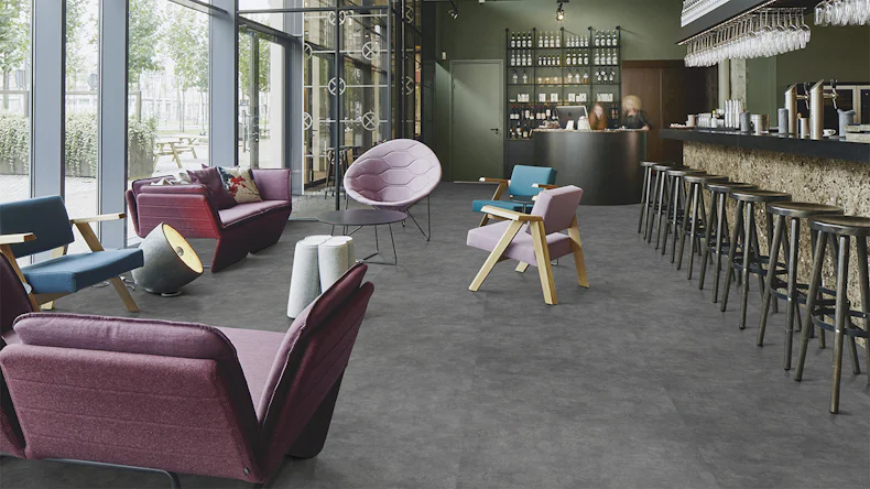 Forbo Allura Materiale 40 Vinile adesivo - Calcestruzzo carbone 1000 x 1000 mm (62518DR4)