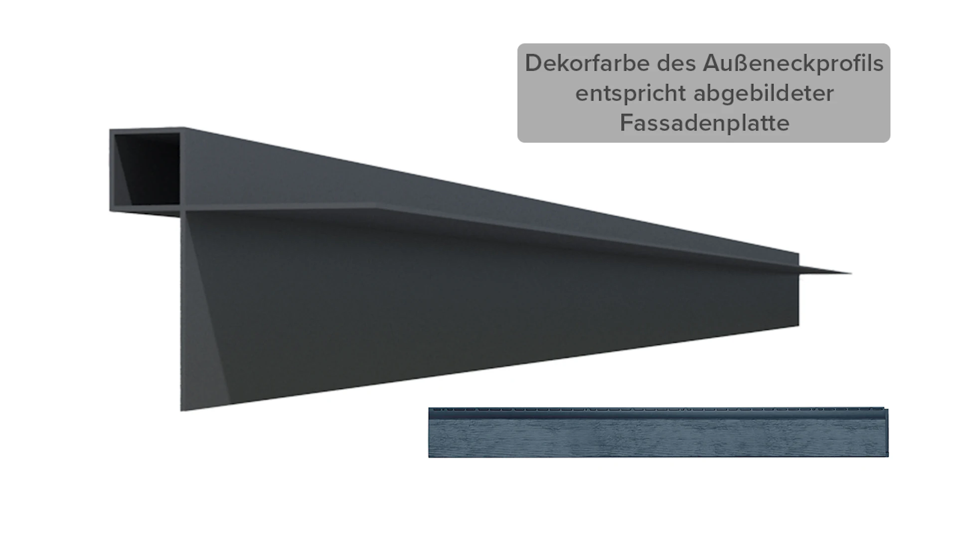 Zierer Alu-Außeneckprofil AK15 - Protektor 9400 2.5m - anthrazit beschichtet