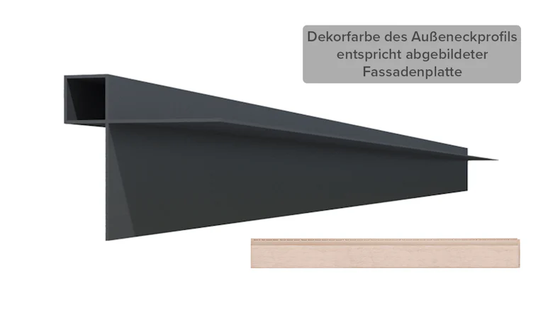 Zierer Alu-Außeneckprofil AK15 - Protektor 9400 2.5m - sand beschichtet