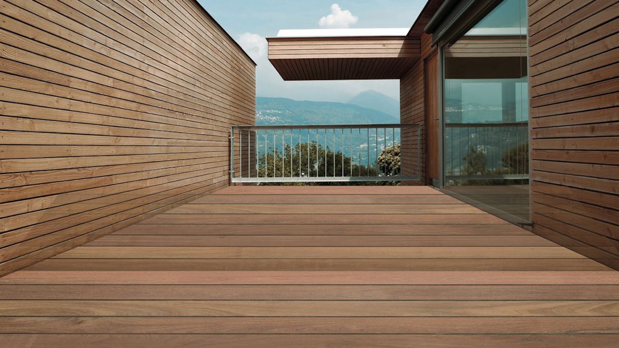 TerraWood Wood Decking Cumaru brown PRIME 21 x 145 x 4570mm - smooth on both sides