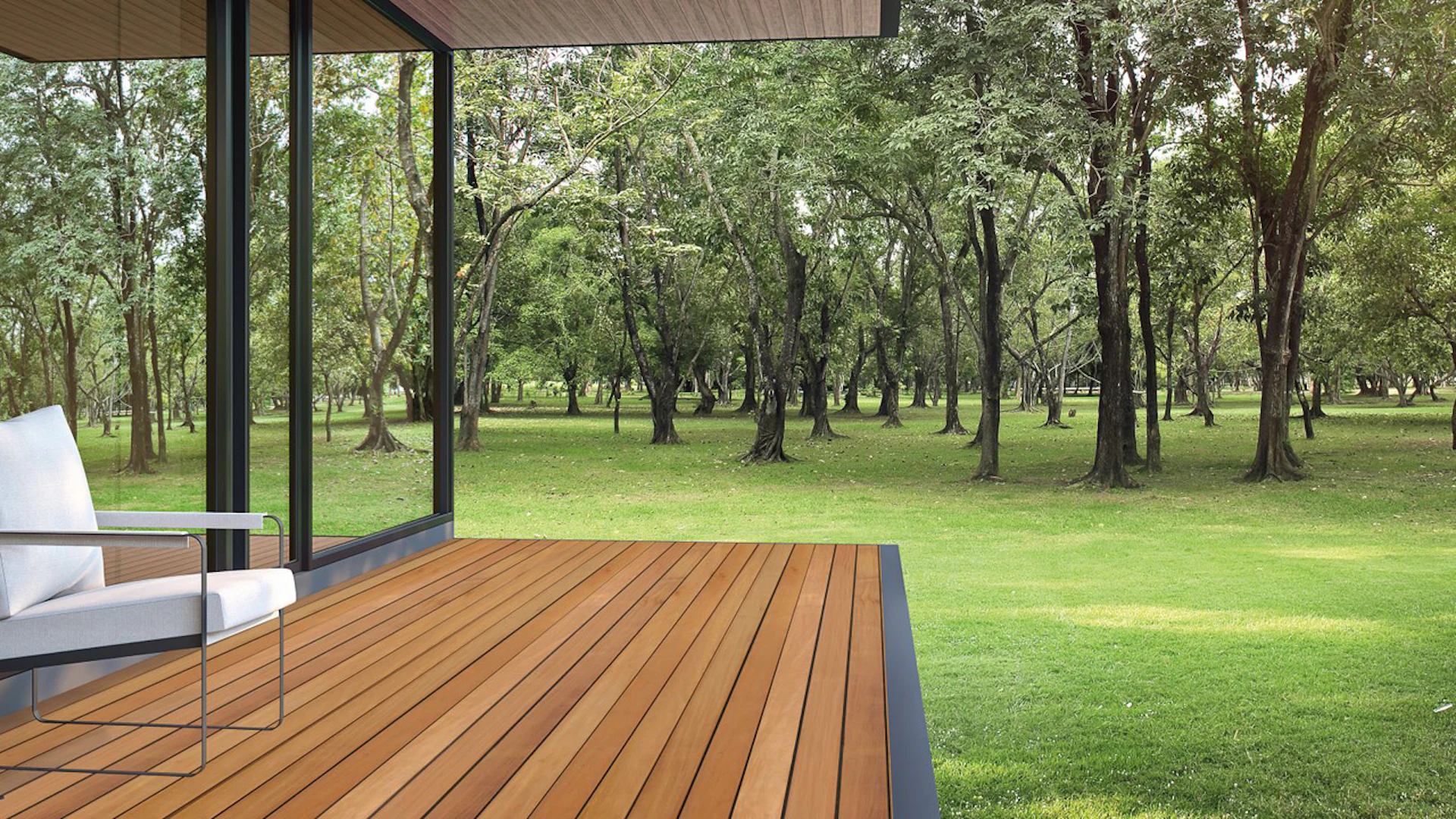 Terrazza in legno TerraWood Garapa PRIME 21 x 145mm - liscia su entrambi i lati