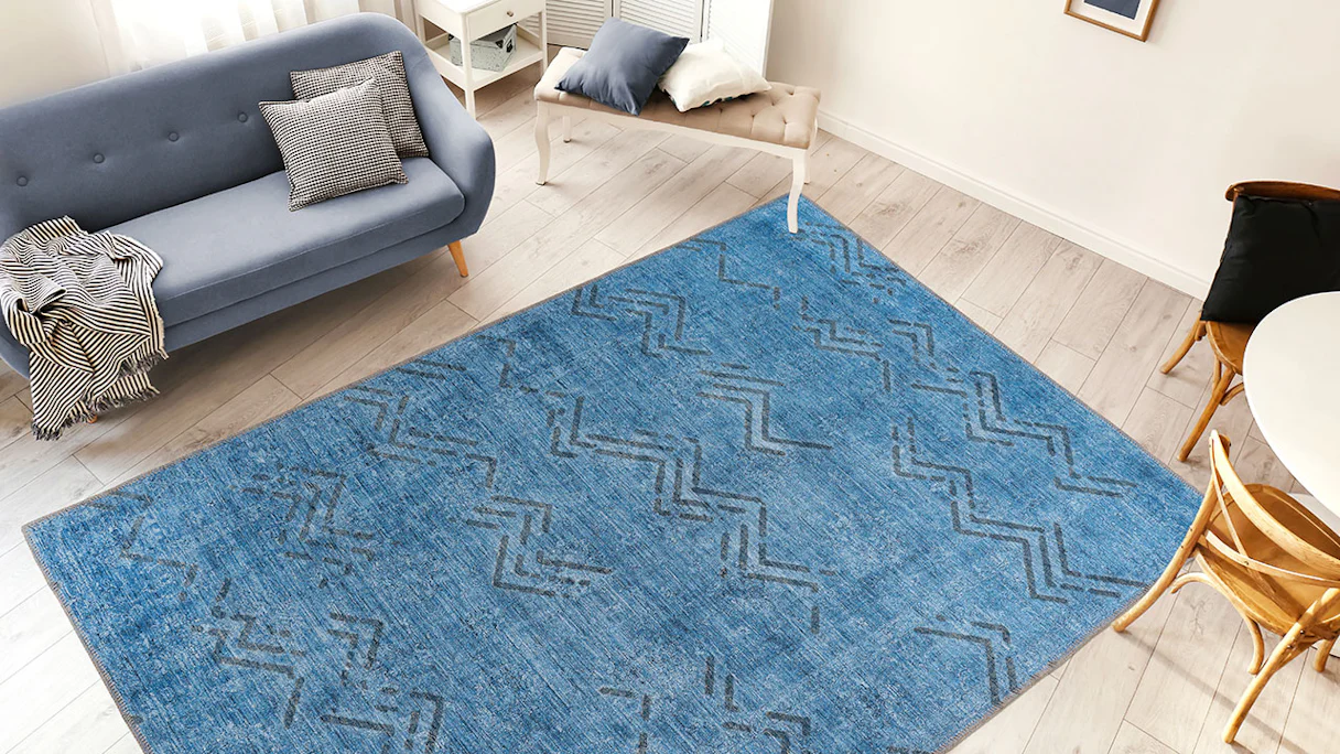 planeo carpet - Antique 325 Blue 120 x 180 cm