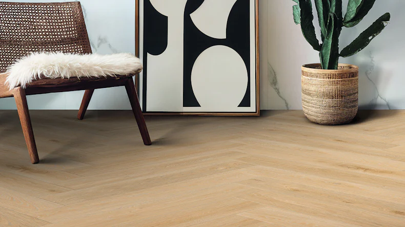 Gerflor Klick Vinyl Rigid - Creation 55 Clic Acoustic HB Aquinoah Blond | Isolamento acustico integrato Impact (41921704)