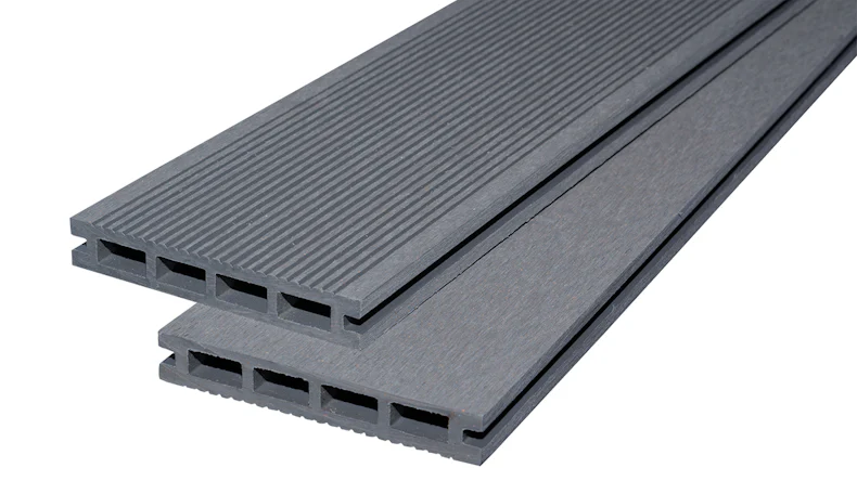 planeo ECO-Line WPC decking board camera cava grigio chiaro - liscio/scanalato