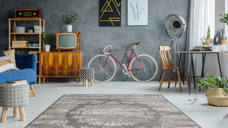 tapis planeo - Baroque 800 anthracite 200 x 290 cm