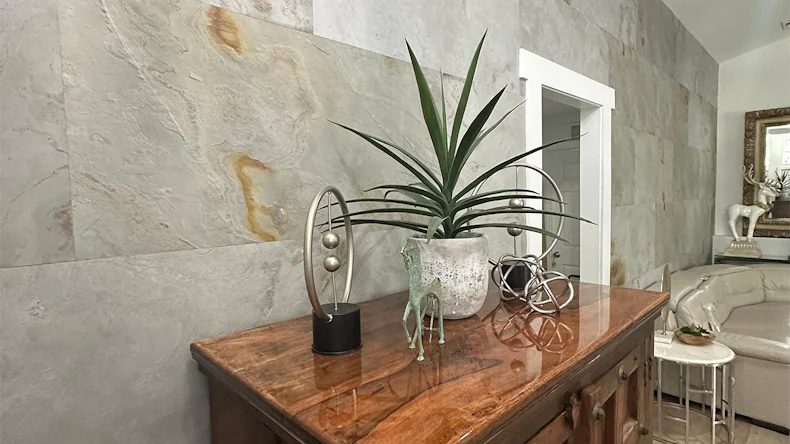 planeo EVOLITH EasyFix - Rivestimento in pietra naturale Bianco Pure 600 x 300 mm - 6 pezzi.