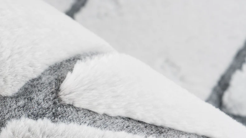 planeo Teppich - Vivica 225 Weiß / Anthrazit 80 x 150 cm