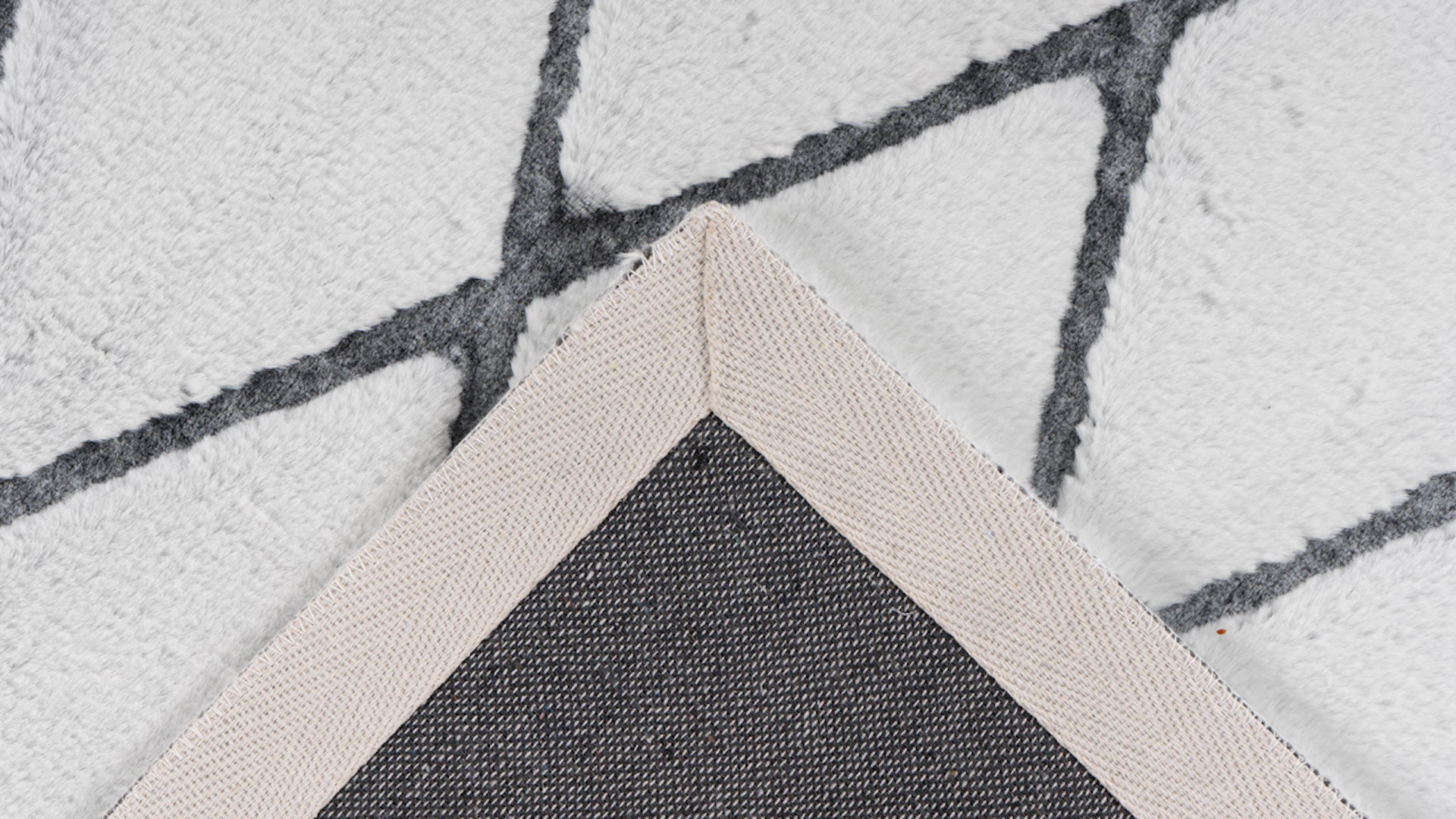 tappeto planeo - Vivica 225 bianco / antracite 80 x 250 cm