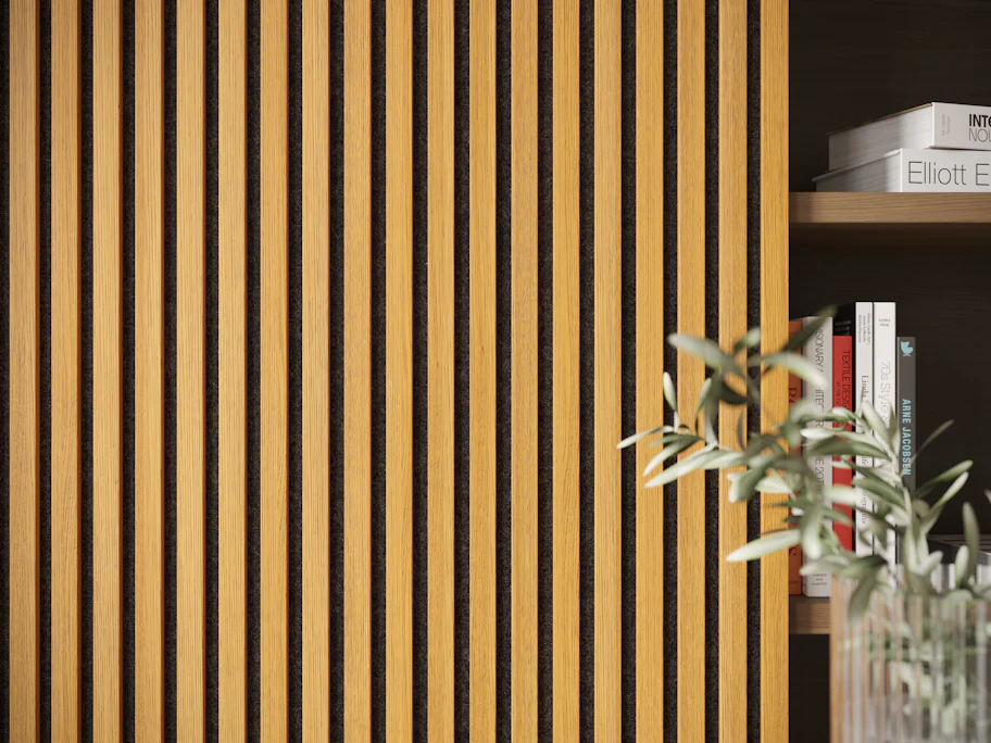 planeo Acoustic wall panel ISO - oak natural oiled 240x60 cm