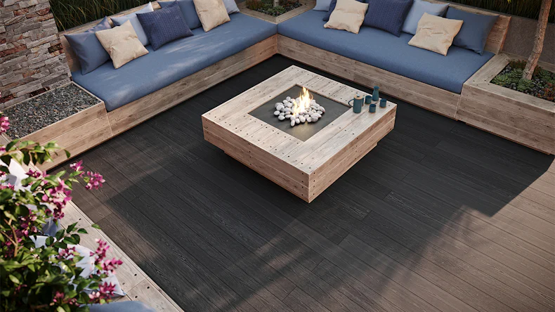 planeo Elegant BPC Terrassendiele - Pro 3D Massivdiele Carboneiche Holzstruktur