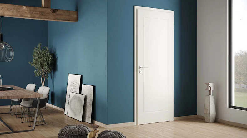 porta interna planeo laccata 2.0 - Carlo 9010 laccato bianco 1985 x 860 mm DIN L - cerniera rotonda RSP 3-t