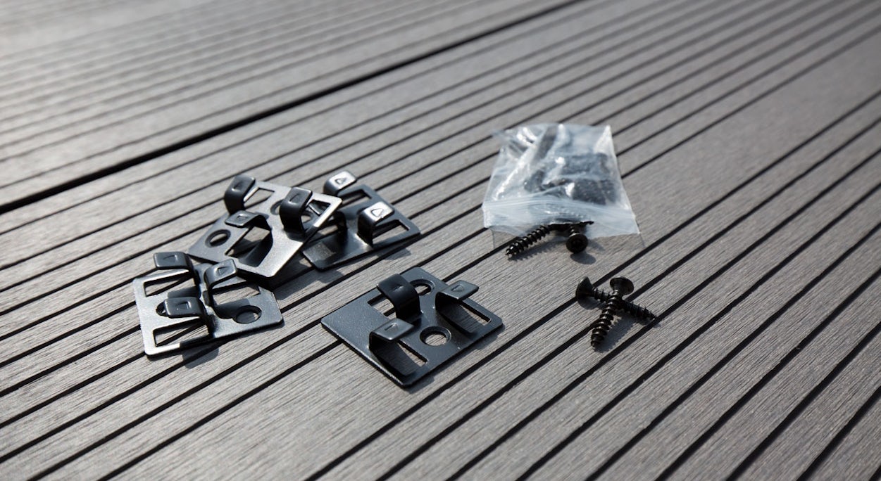 planeo terrace clip acier inoxydable env. 4mm joint - 100 pcs. incl. vis