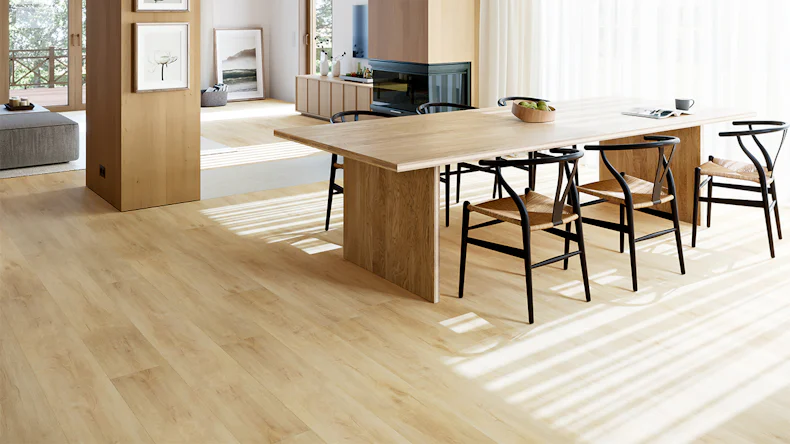 planeo Vinyle à clic rigide - SolutionX 2in1 BigSize Château Oak Plancher XL de 1,83 m de long | Isolation phonique intégrée (ECF-BS-83)