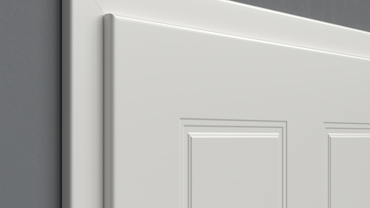 planeo interior door lacquer 2.0 - Carolo 9010 white lacquer 2110 x 610 mm DIN L - round RSP hinge 3-t