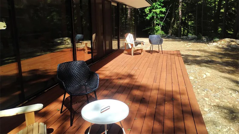 planeo Terrasse en bois - bambou café 20 x 140 x 1870mm lisse/français