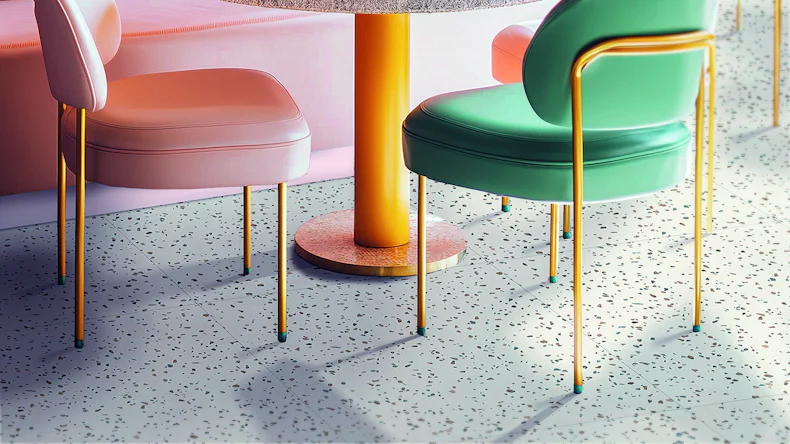 Gerflor Klebevinyl - Creation 55 Confetti Cobalt