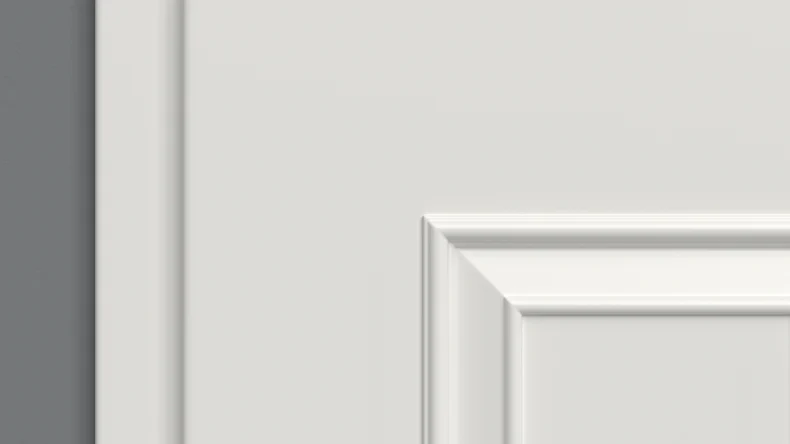 planeo Porta interna laccata 3.0 - Eraldo Premium 9010 Laccato bianco 2110 x 735 mm DIN R - Cerniera tonda VSP 3-t