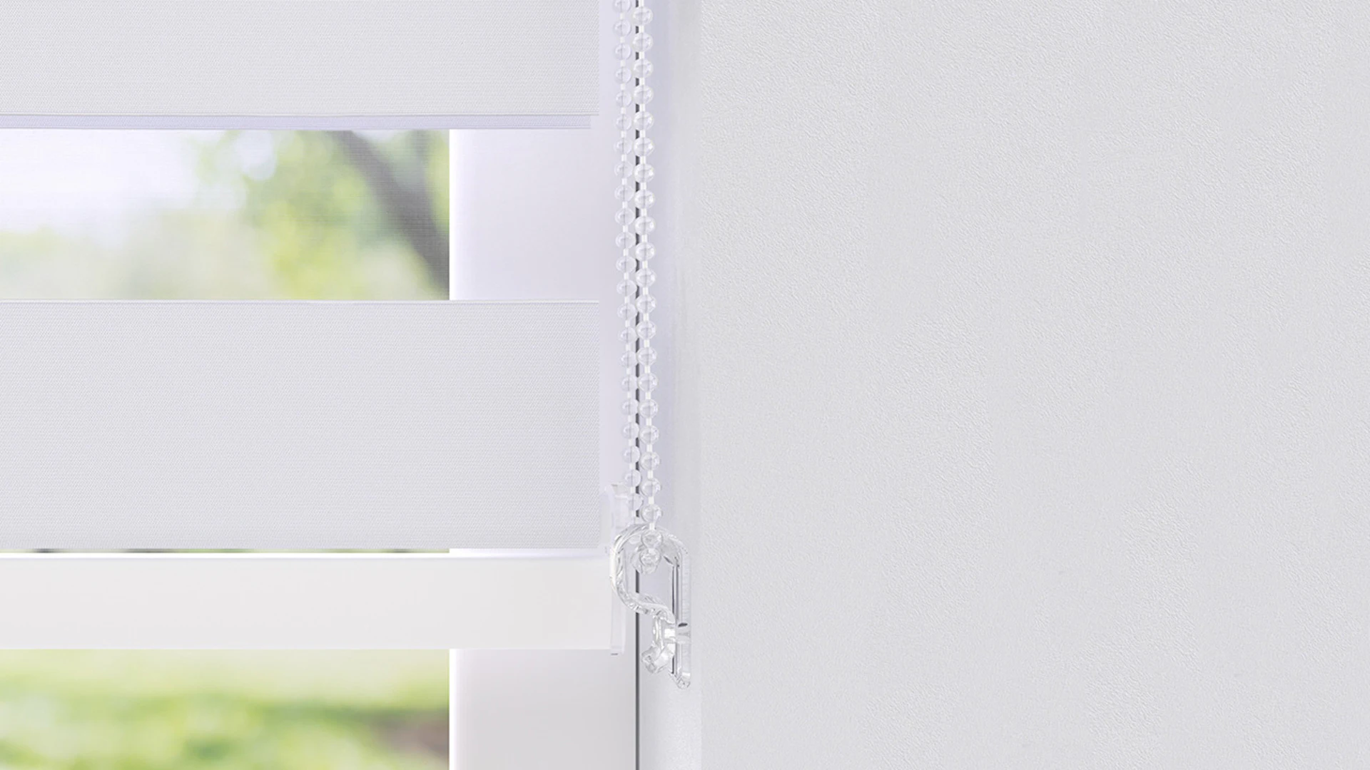 planeo double roller blind 28mm VD head profile - white 70 x 175 cm