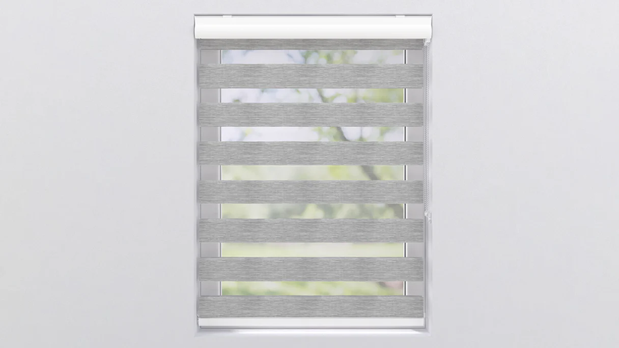 planeo double roller blind 28mm TL head profile - structure grey
