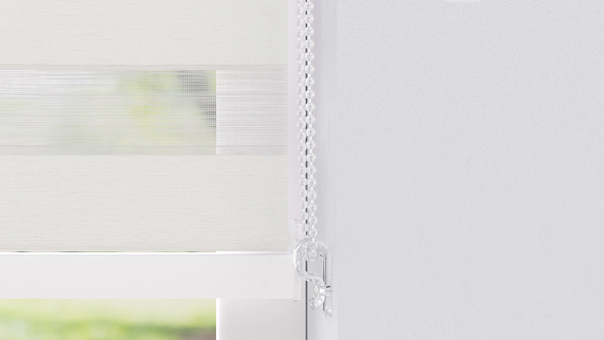 planeo double roller blind 28mm TL head profile - snow white