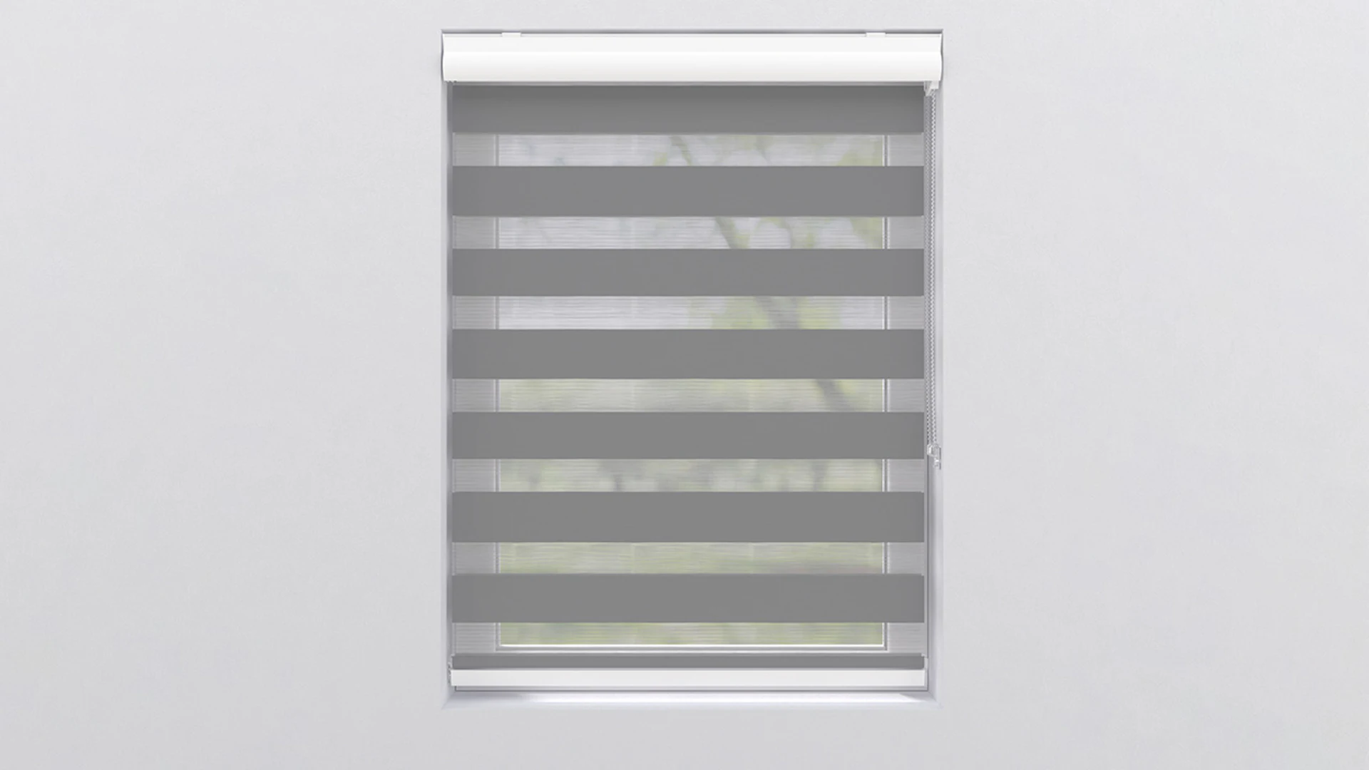 planeo double roller blind 28mm TL head profile - grey 95 x 175 cm