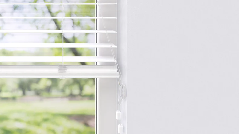 tenda in plastica planeo - PVC in look legno 50mm bianco