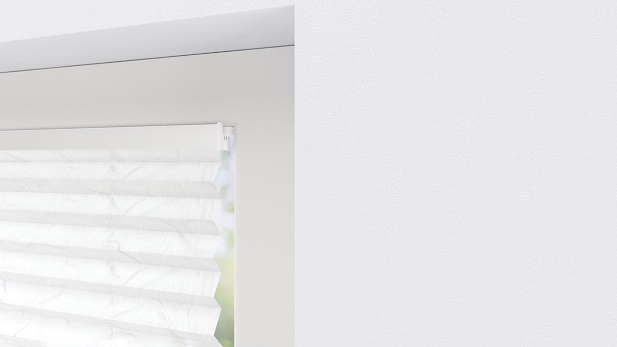 planeo pleated blind 20mm TL VS - snow white 35 x 130 cm