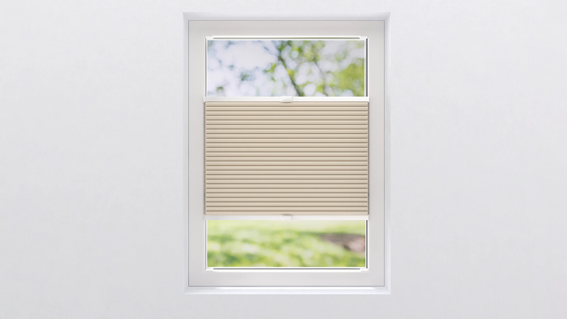 planeo honeycomb pleated blind 25mm VD VS - sand 110 x 130 cm