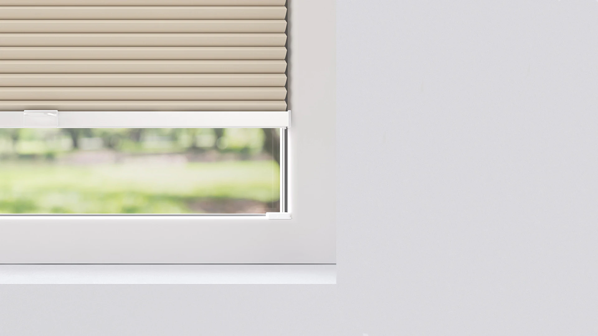 planeo honeycomb pleated blind 25mm VD VS - sand