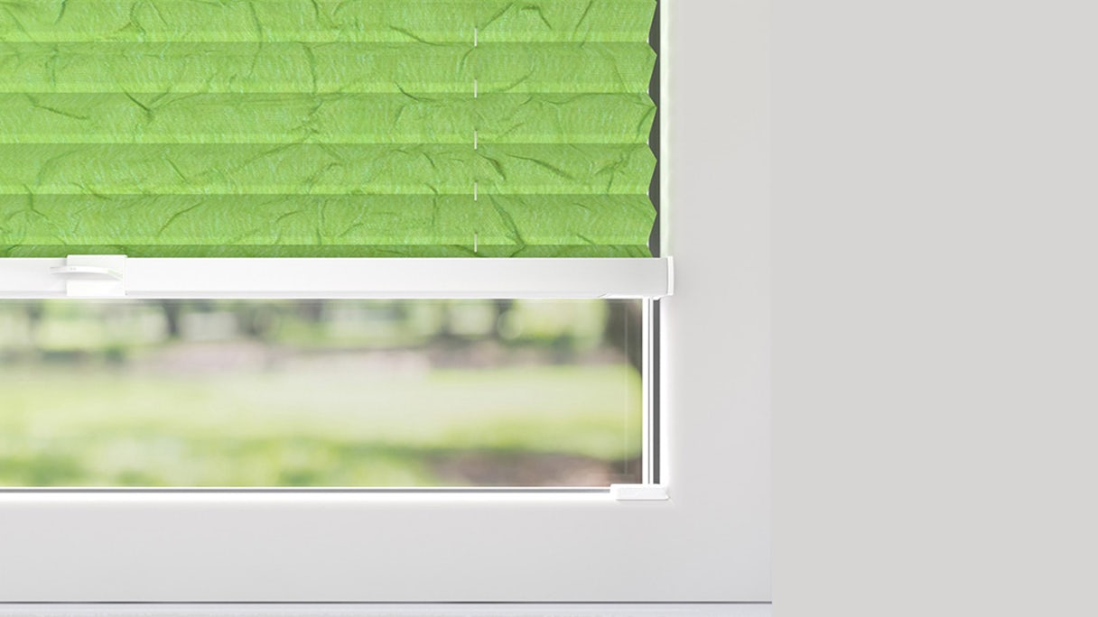 planeo pleated blind 20mm TL VS - green 50 x 130 cm