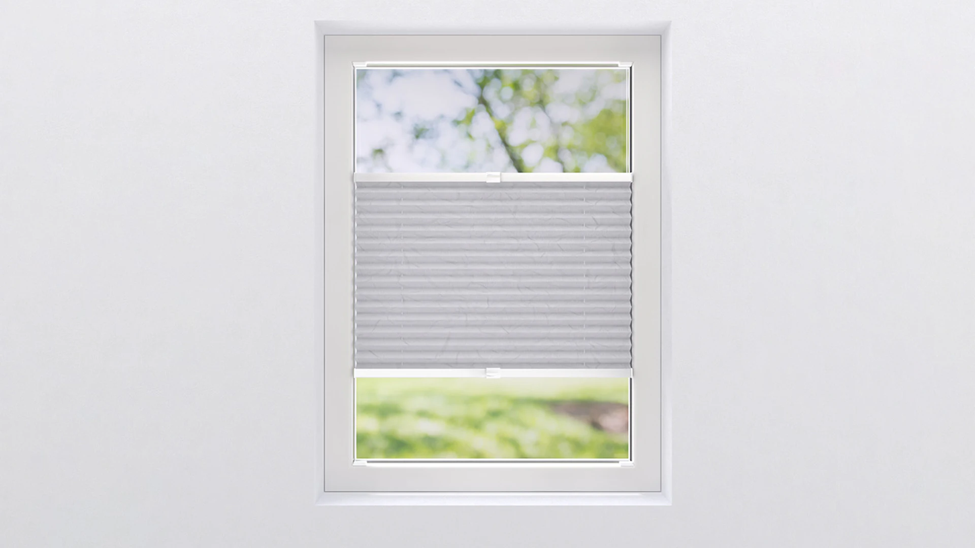 planeo honeycomb pleated blind 20mm TL VS - snow white 40 x 130 cm