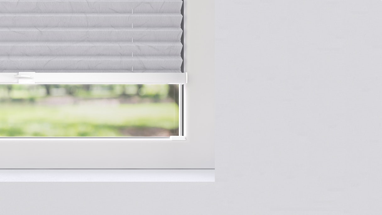 planeo honeycomb pleated blind 20mm TL VS - snow white 80 x 130 cm