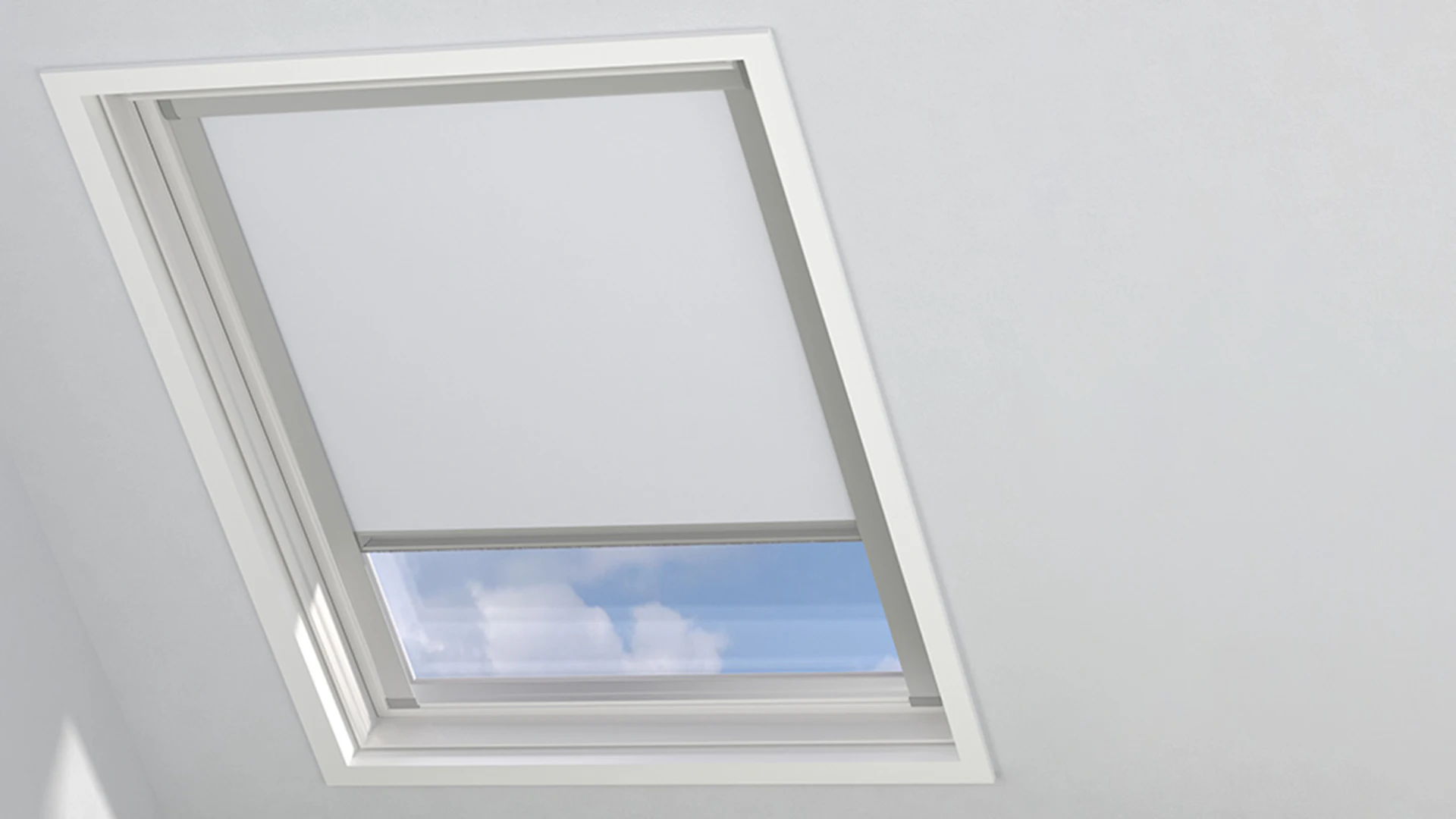 planeo Dachfenster Rollo . UK08 - White 117,3 x 121,5 cm