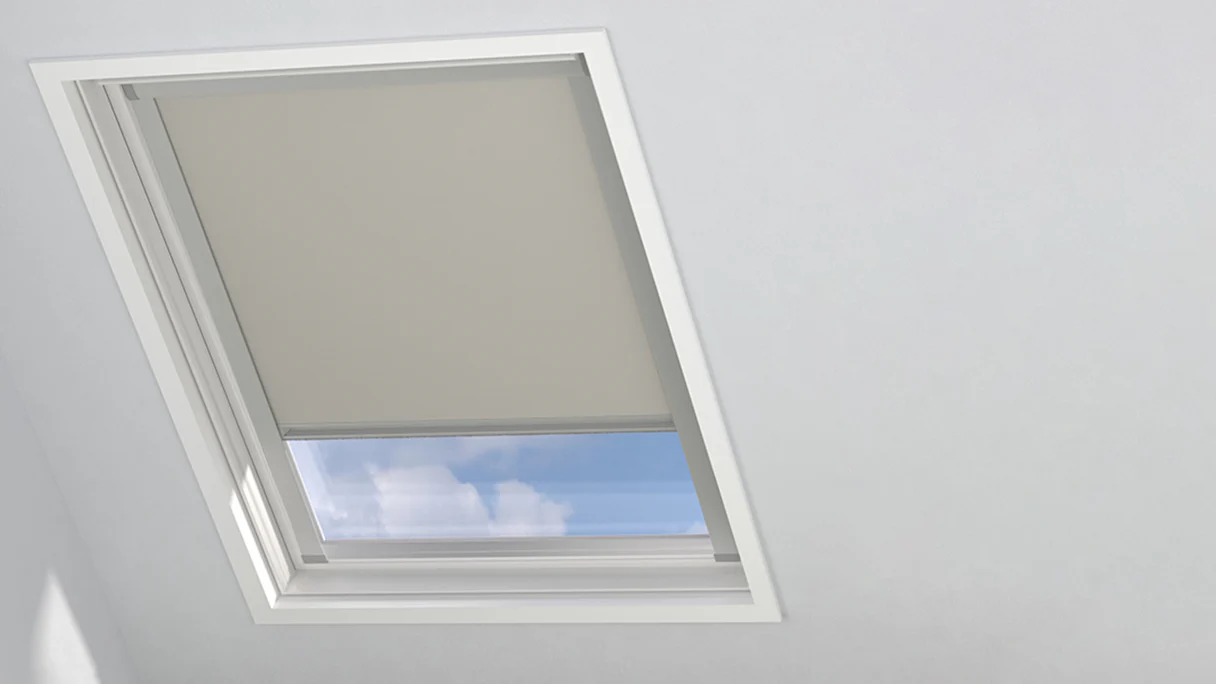 planeo Dachfenster Rollo U08 - Beige 117,4 x 116 cm