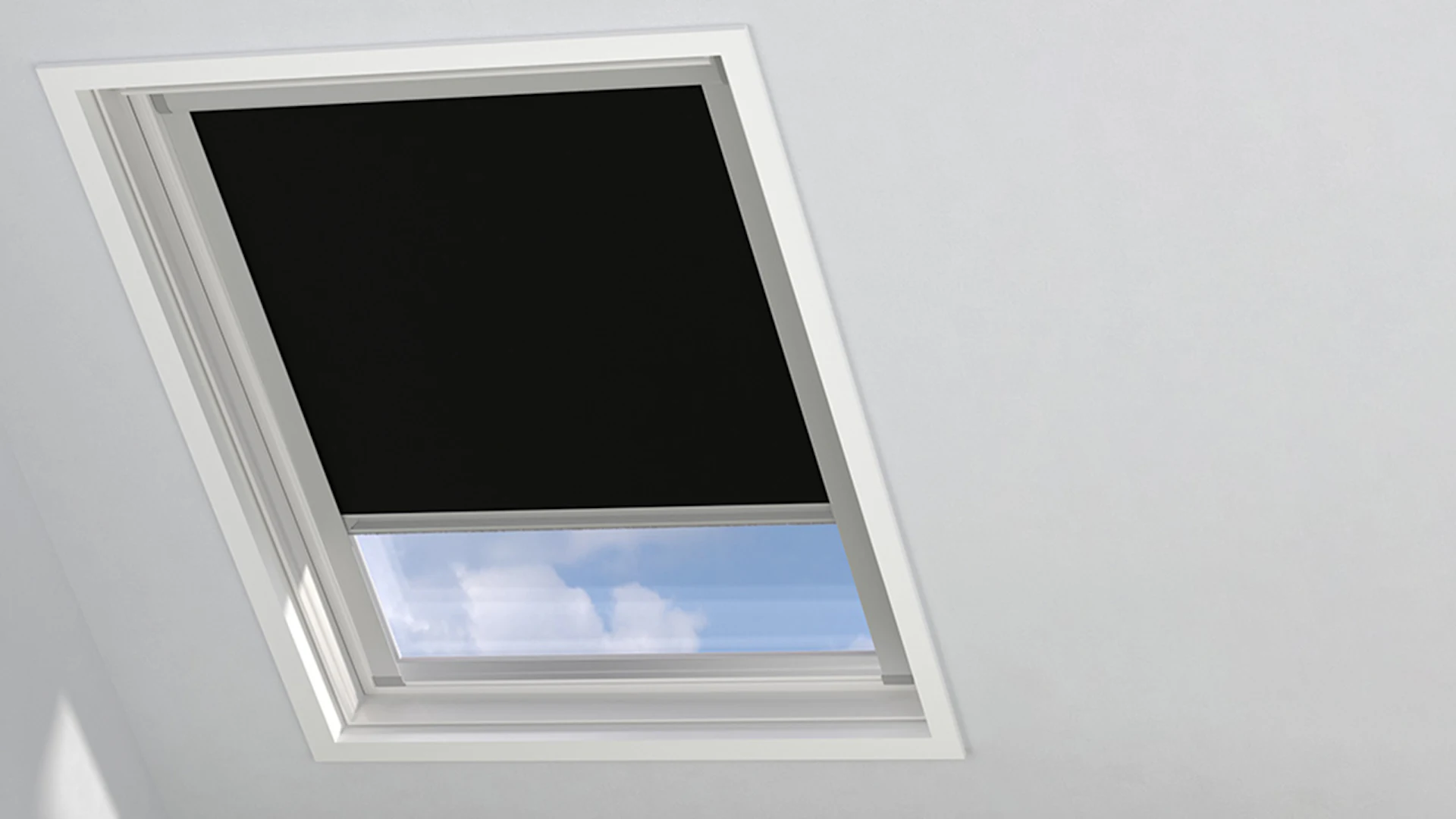 planeo Dachfenster Rollo F06 - Black 49,3 x 94 cm