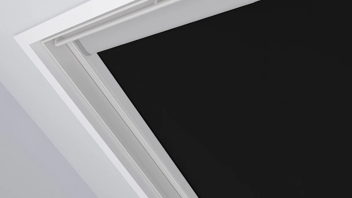 planeo Dachfenster Rollo UK08 - Black 117,3 x 121,5 cm