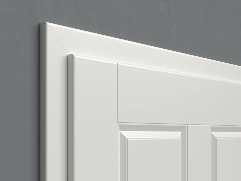 planeo Lack-Innentür Lack 2.0 - Franco 9016 Weisslack 2110 x 610 mm DIN R - Rund MDF Band 3-t