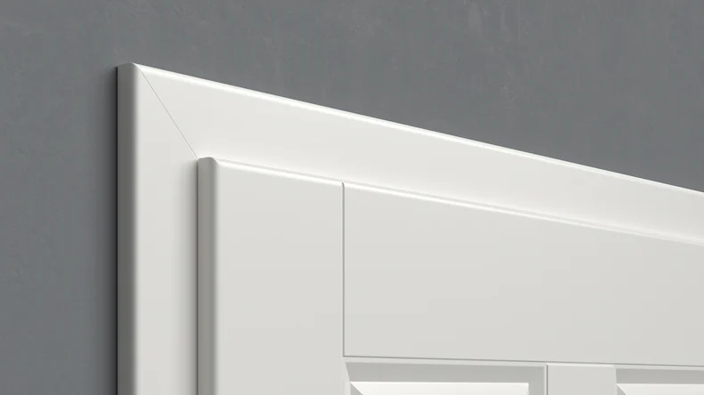 planeo Lack-Innentür Lack 2.0 - Franco 9016 Weisslack 2110 x 610 mm DIN L - Rund MDF Band 3-t