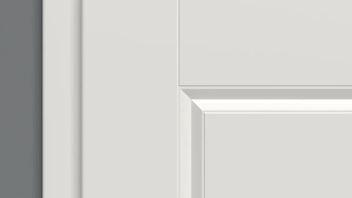 planeo Lack-Innentür Lack 2.0 - Franco 9016 Weisslack 2110 x 610 mm DIN R - Rund MDF Band 3-t