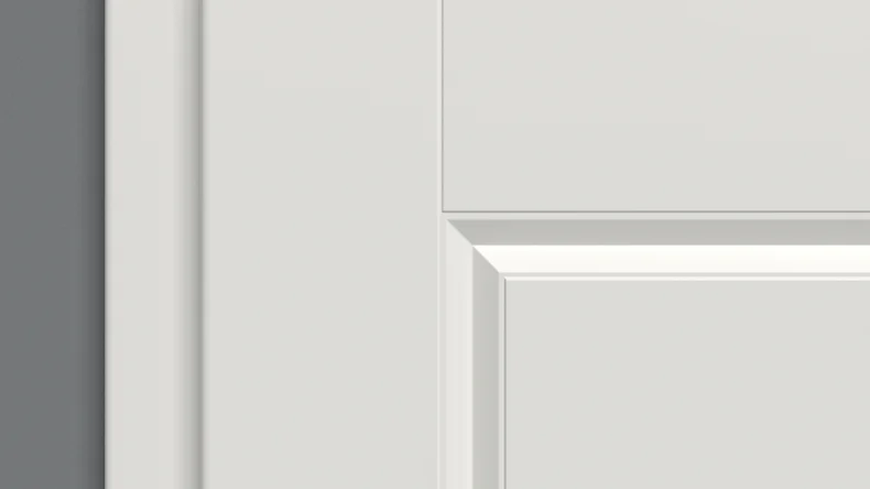 porta interna planeo laccata 2.0 - Franco 9010 laccata bianca 2110 x 610 mm DIN R - cerniera tonda in MDF 3-t