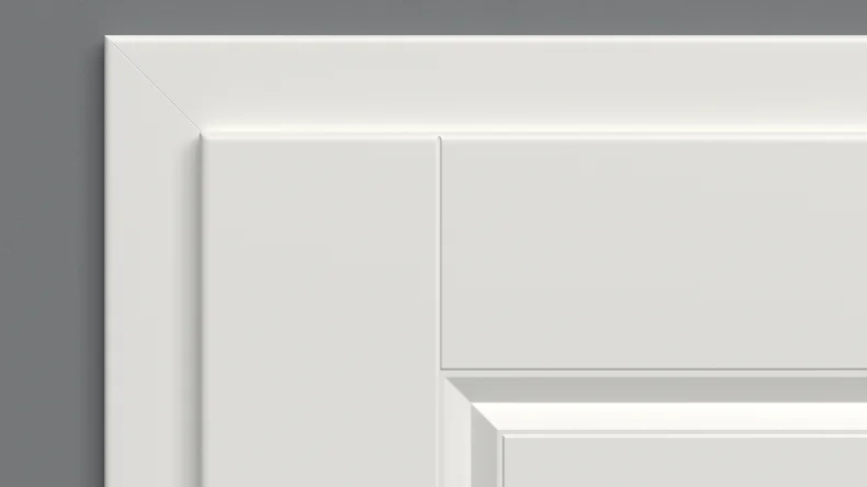 planeo Lack-Innentür Lack 2.0 - Franco 9016 Weisslack 2110 x 610 mm DIN L - Rund MDF Band 3-t